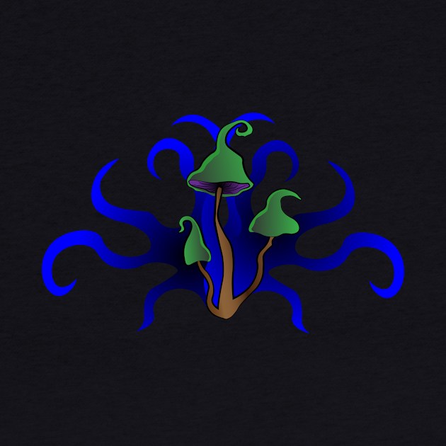 Trippy magic mushrooms by QuickSilverfish